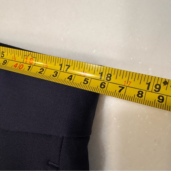 NWOT BONOBOS Pants Mens Size 35 Navy Blue Slim Fit Tapered Leg Wool Flat Front - Picture 6 of 11